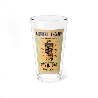 DEVIL BAT + DEVIL BAT'S DAUGHTER 1946 Movie Poster - Pint Glass 16oz 16oz - Go Mug Yourself