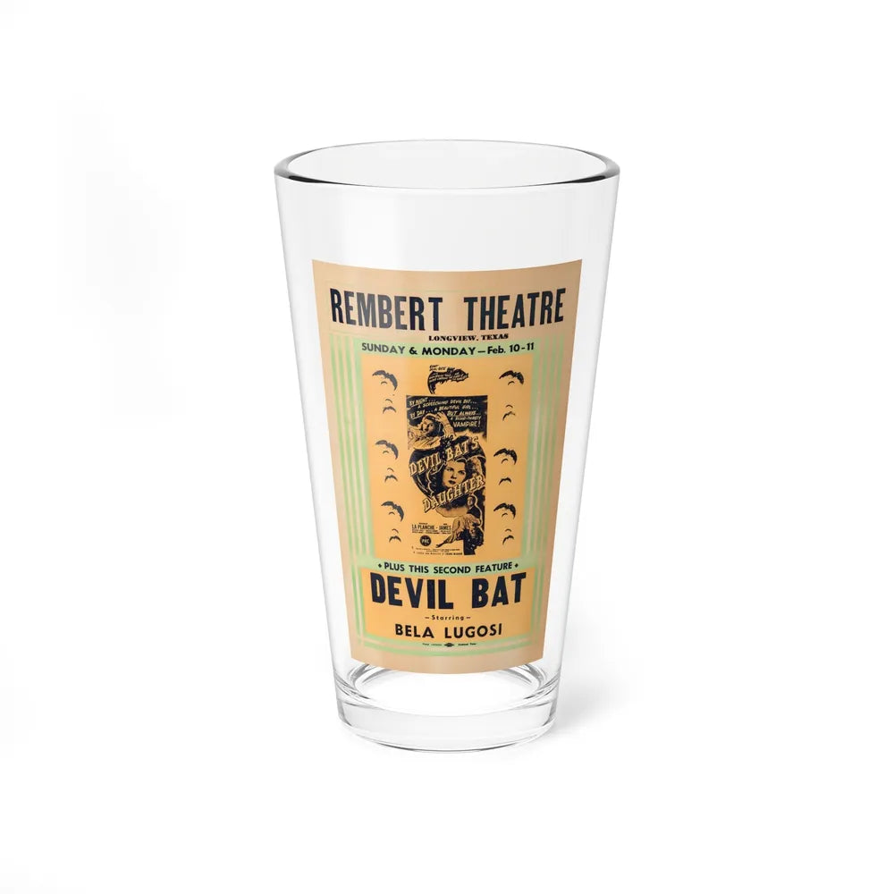 DEVIL BAT + DEVIL BAT'S DAUGHTER 1946 Movie Poster - Pint Glass 16oz-16oz-Go Mug Yourself