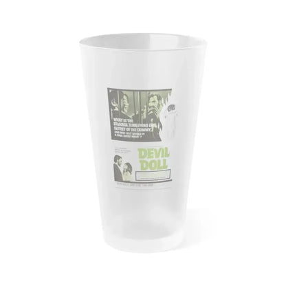 DEVIL DOLL 1964 Movie Poster - Frosted Pint Glass 16oz 16oz Frosted - Go Mug Yourself