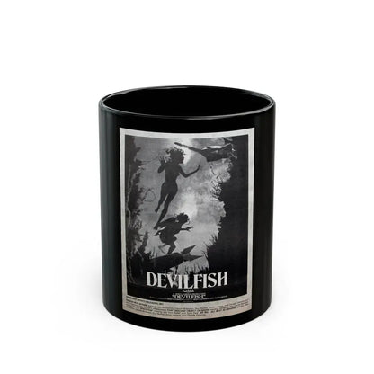 DEVIL FISH (NEVER PRODUCED) 1984 Movie Poster - Black Coffee Mug 11oz - Go Mug Yourself