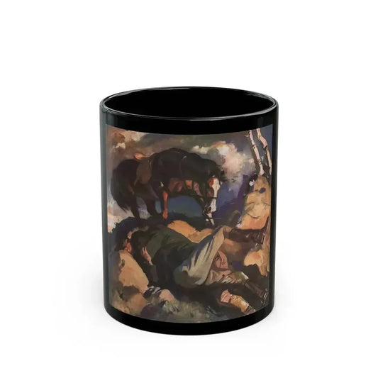 Devil Fly Away (1), The American Magazine, June 1937 - Black Coffee Mug 11oz - Go Mug Yourself