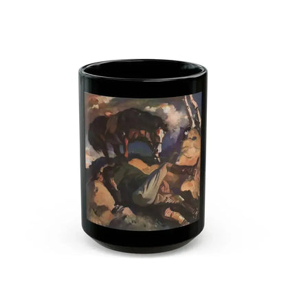 Devil Fly Away (1), The American Magazine, June 1937 - Black Coffee Mug 15oz - Go Mug Yourself
