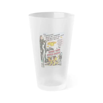 DEVIL GIRL FROM MARS 1954 Movie Poster - Frosted Pint Glass 16oz 16oz Frosted - Go Mug Yourself