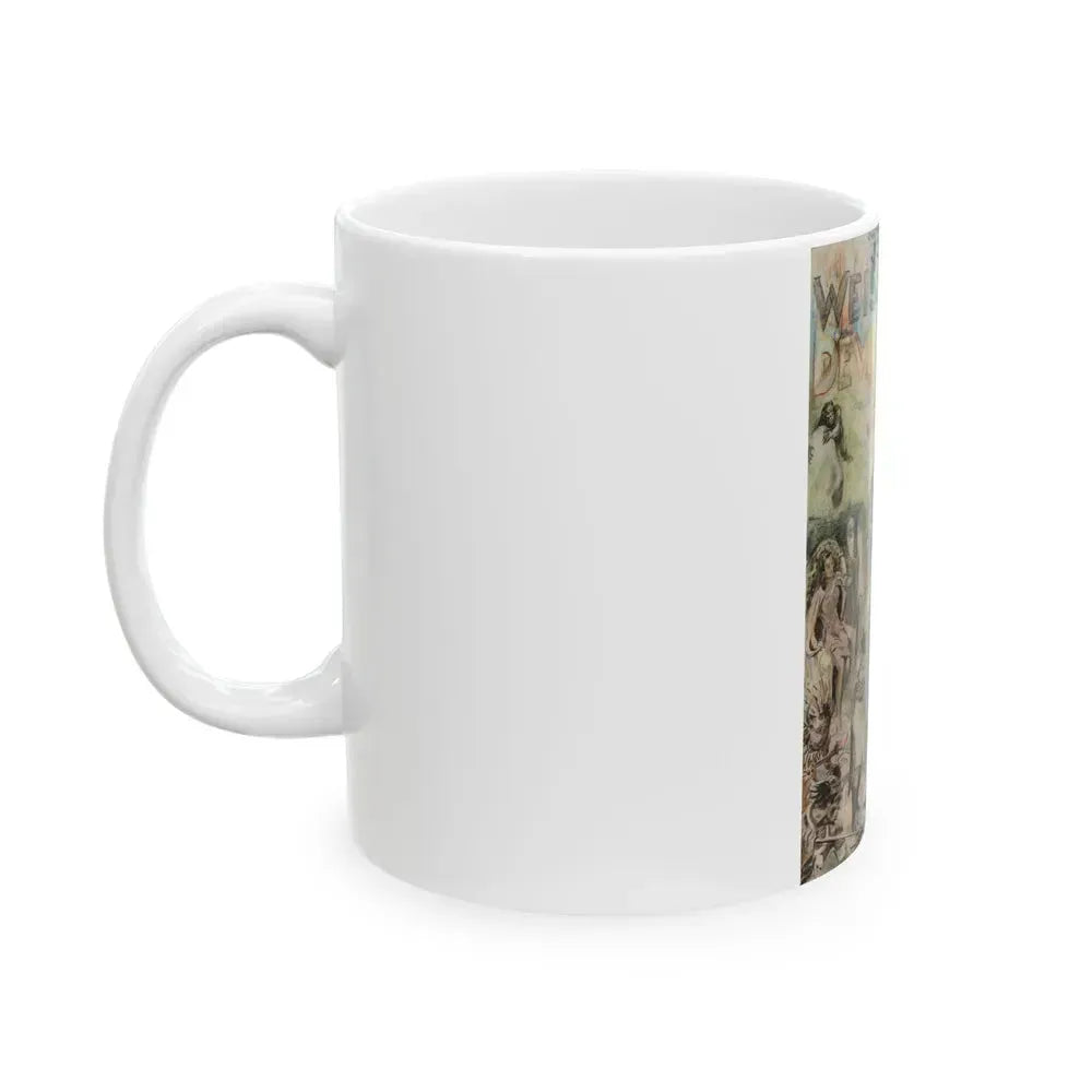 Devil Goddess, two movie poster illustrations - White Coffee Mug - Go Mug Yourself