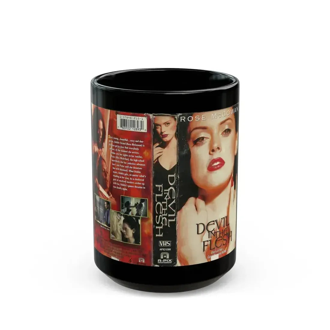 DEVIL IN THE FLESH (VHS COVER) - Black Coffee Mug 15oz - Go Mug Yourself