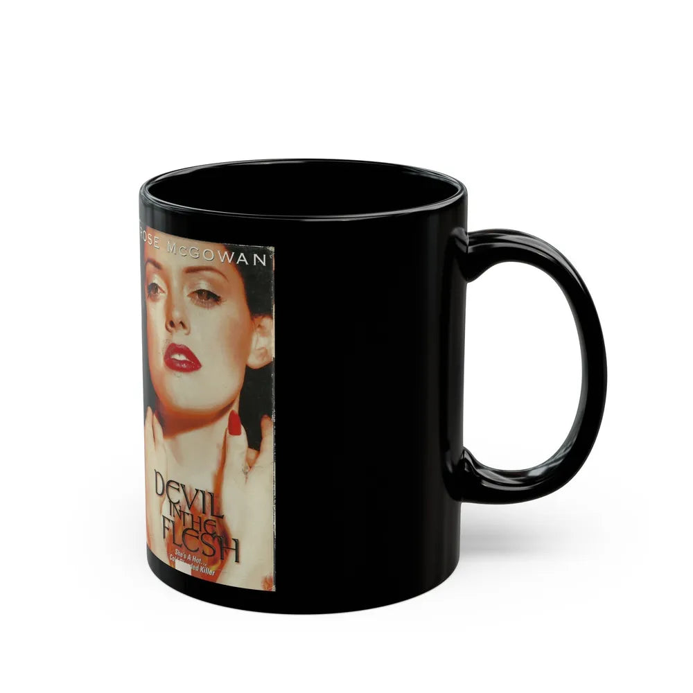 DEVIL IN THE FLESH (VHS COVER) - Black Coffee Mug-Go Mug Yourself