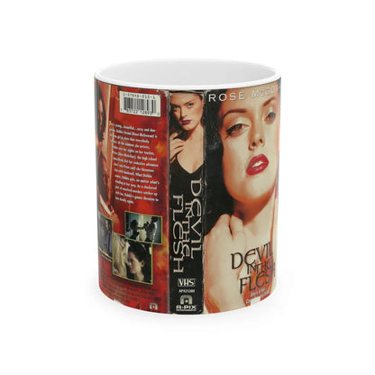 DEVIL IN THE FLESH (VHS COVER) - White Coffee Mug-11oz-Go Mug Yourself