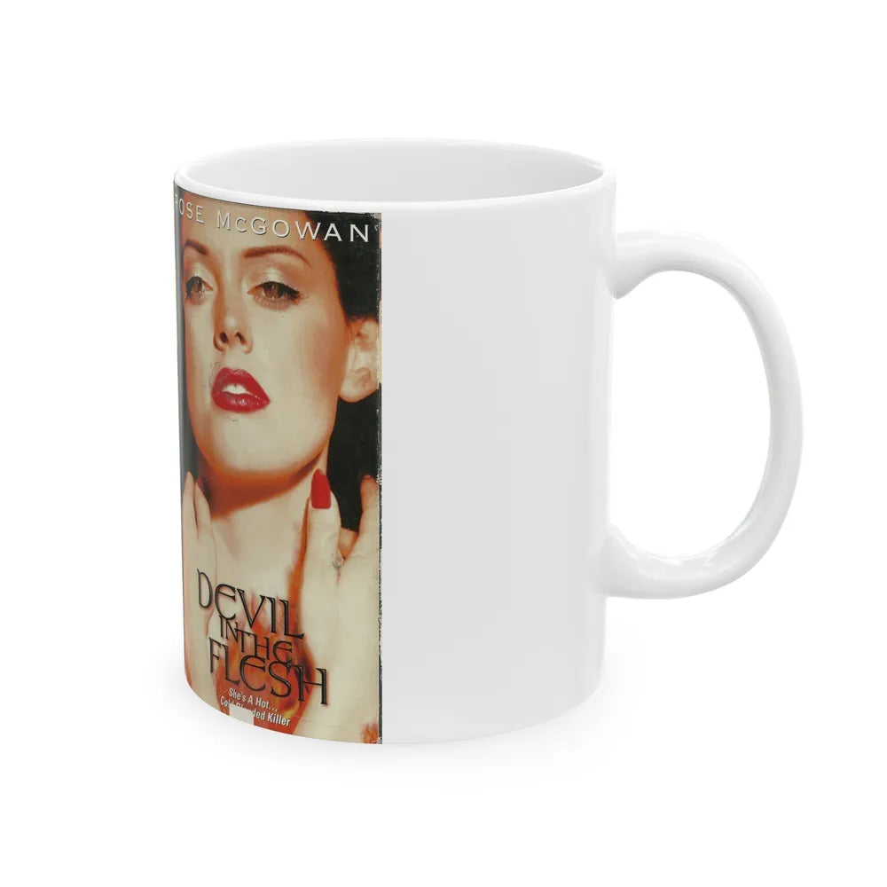 DEVIL IN THE FLESH (VHS COVER) - White Coffee Mug-Go Mug Yourself