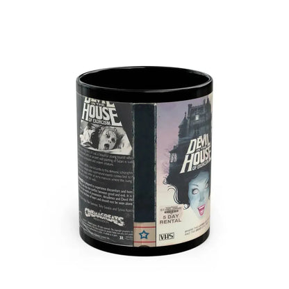 DEVIL IN THE HOUSE OF EXORCISM STAR TIME VIDEO (VHS COVER) - Black Coffee Mug 11oz - Go Mug Yourself