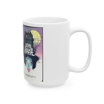 DEVIL IN THE HOUSE OF EXORCISM (VHS COVER) - White Coffee Mug - Go Mug Yourself