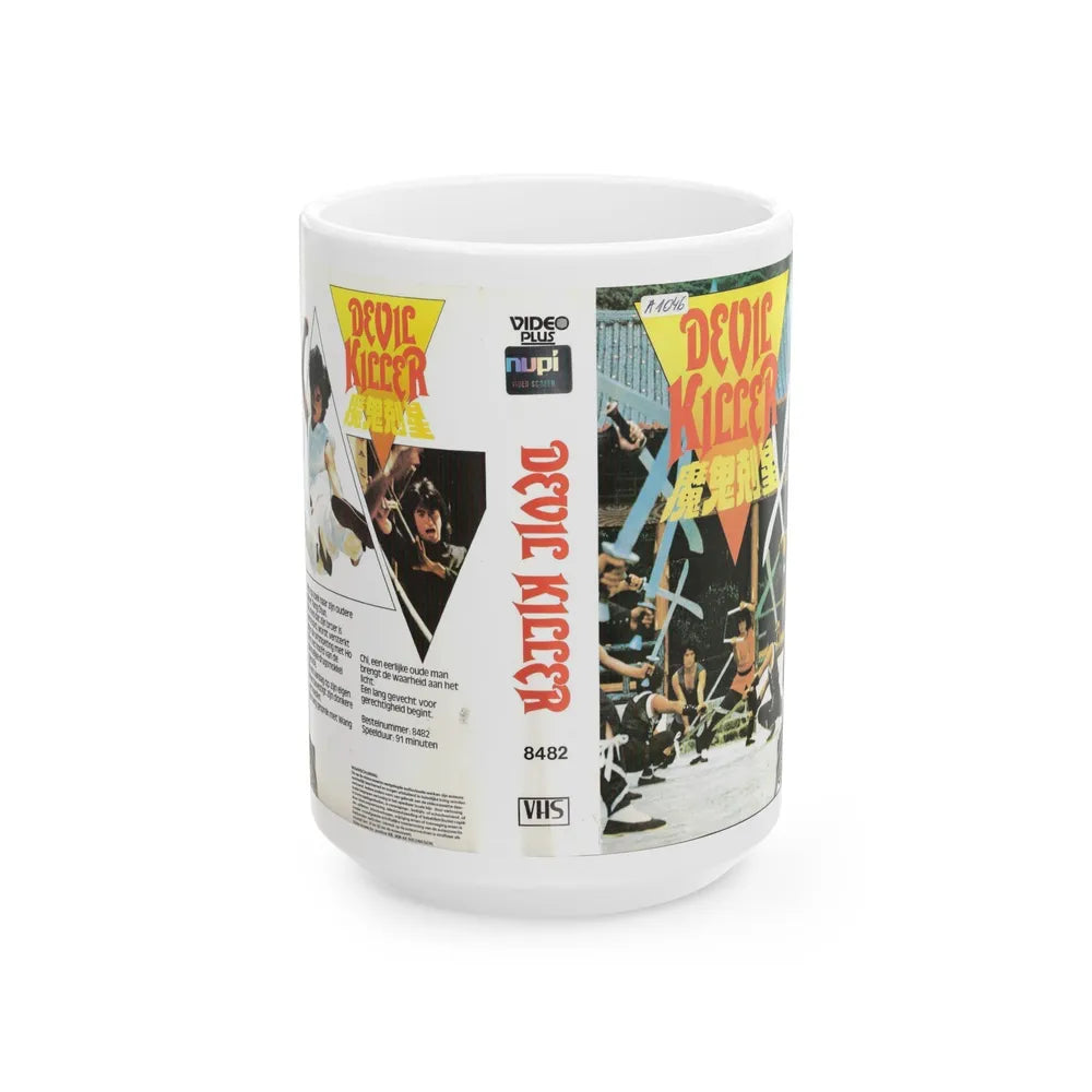 DEVIL KILLER (VHS COVER) - White Coffee Mug-15oz-Go Mug Yourself