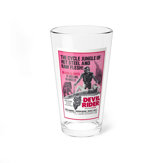 DEVIL RIDER 1970 Movie Poster - Pint Glass 16oz-16oz-Go Mug Yourself