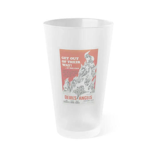 DEVIL'S ANGELS 1967 Movie Poster - Frosted Pint Glass 16oz 16oz Frosted - Go Mug Yourself