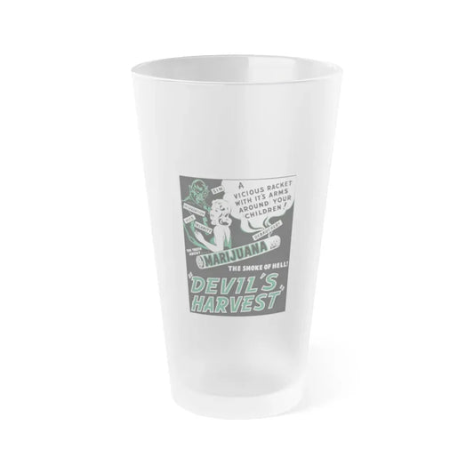 DEVIL'S HARVEST 1942 Movie Poster - Frosted Pint Glass 16oz 16oz Frosted - Go Mug Yourself