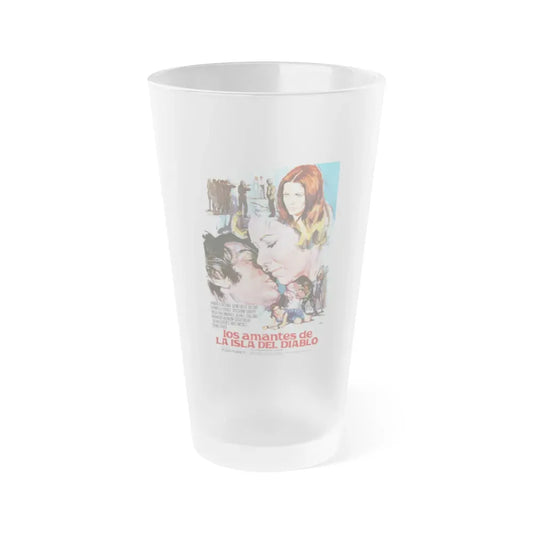 DEVIL'S ISLAND LOVERS 1973 Movie Poster - Frosted Pint Glass 16oz 16oz Frosted - Go Mug Yourself