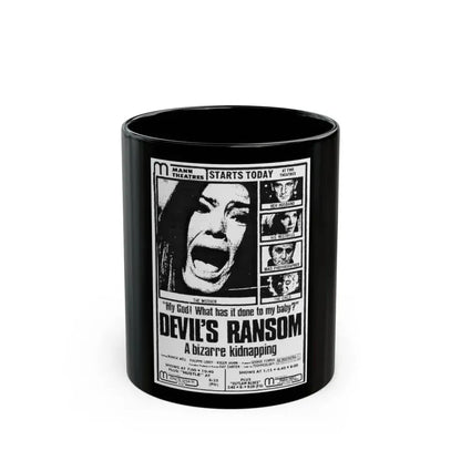 DEVIL'S RANSOM 1971 Movie Poster - Black Coffee Mug 11oz - Go Mug Yourself