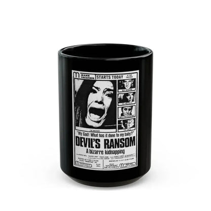DEVIL'S RANSOM 1971 Movie Poster - Black Coffee Mug 15oz - Go Mug Yourself