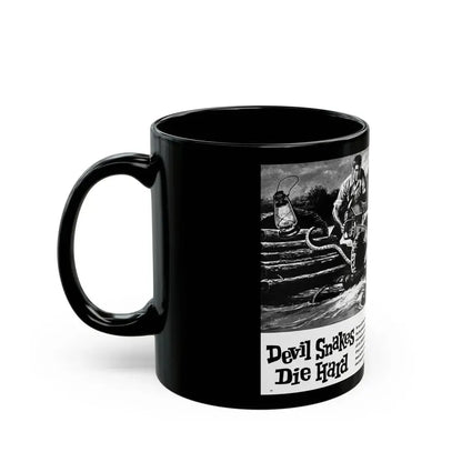 Devil Snakes Die Hard, Man's Conquest, October 1959 - Black Coffee Mug - Go Mug Yourself