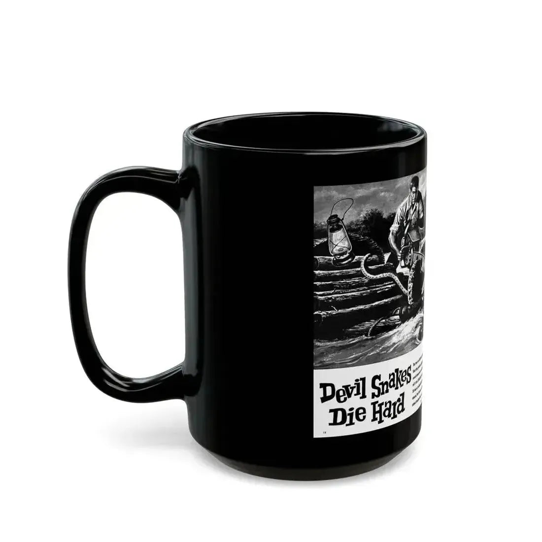 Devil Snakes Die Hard, Man's Conquest, October 1959 - Black Coffee Mug - Go Mug Yourself
