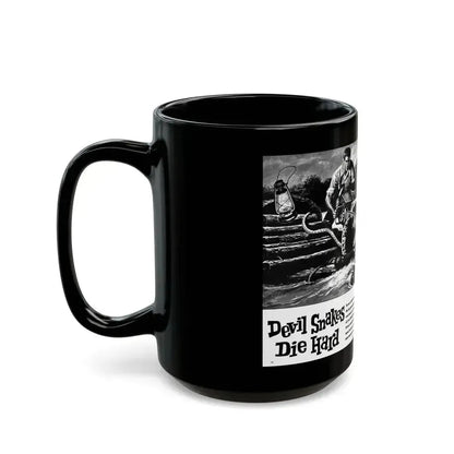 Devil Snakes Die Hard, Man's Conquest, October 1959 - Black Coffee Mug - Go Mug Yourself