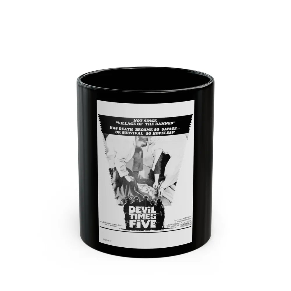 DEVIL TIMES FIVE 1974 Movie Poster - Black Coffee Mug-11oz-Go Mug Yourself