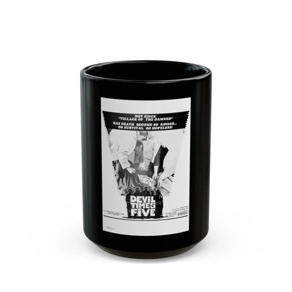 DEVIL TIMES FIVE 1974 Movie Poster - Black Coffee Mug-15oz-Go Mug Yourself