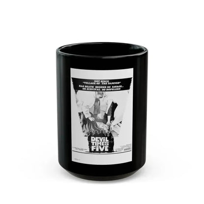 DEVIL TIMES FIVE 1974 Movie Poster - Black Coffee Mug 15oz - Go Mug Yourself