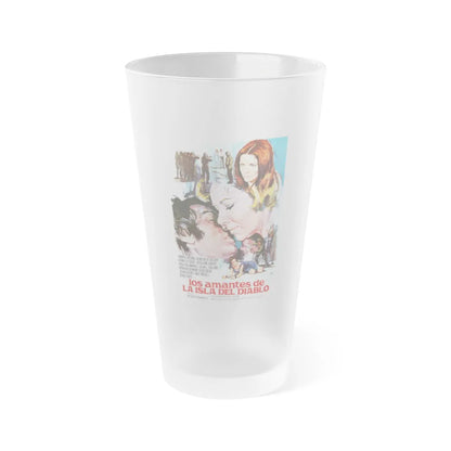 DEVIL'S ISLAND LOVERS 1973 Movie Poster - Frosted Pint Glass 16oz-16oz-Frosted-Go Mug Yourself