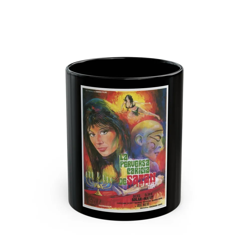 DEVIL'S KISS 1976 Movie Poster - Black Coffee Mug-11oz-Go Mug Yourself