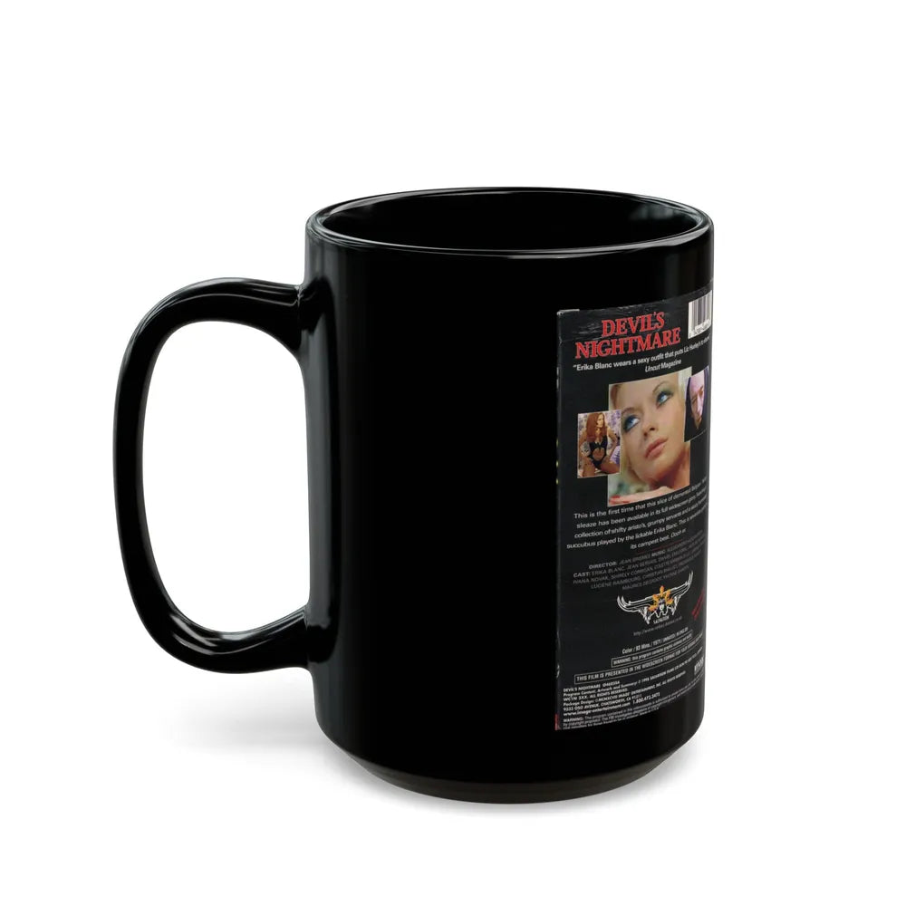 DEVILS NIGHTMARE (VHS COVER) - Black Coffee Mug-Go Mug Yourself