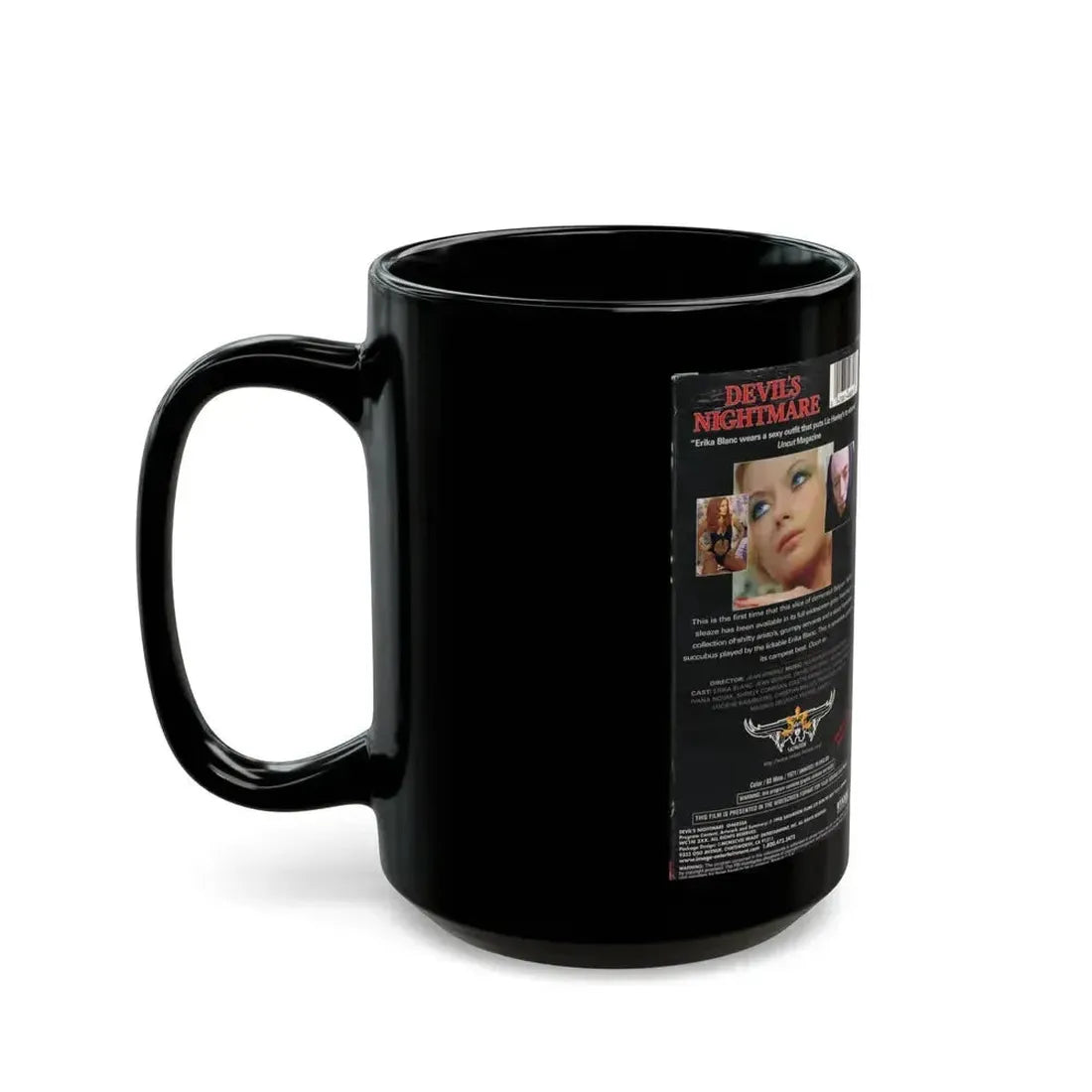DEVILS NIGHTMARE (VHS COVER) - Black Coffee Mug - Go Mug Yourself