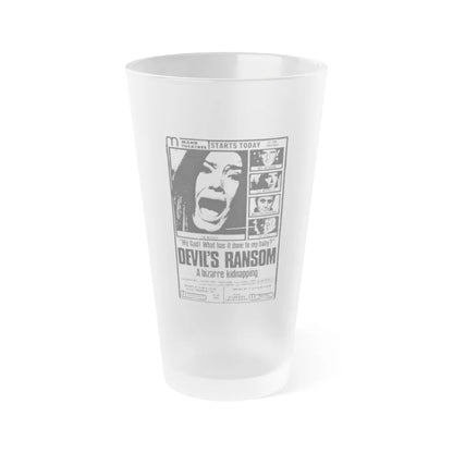 DEVIL'S RANSOM 1971 Movie Poster - Frosted Pint Glass 16oz-16oz-Frosted-Go Mug Yourself