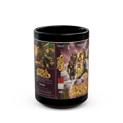 DEVILS SWORD REBELL VIDEO (VHS COVER) - Black Coffee Mug-15oz-Go Mug Yourself