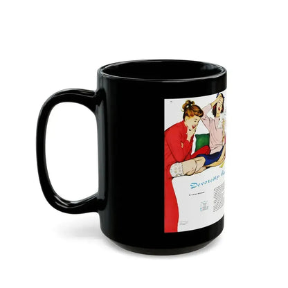 Devotedly, Patrick Henry Casebolt, Ladies' Home Journal, September 1951 - Black Coffee Mug - Go Mug Yourself