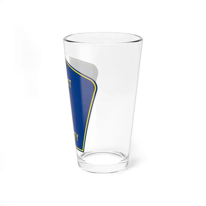 Dewitt County 1 (Illinois) (Road Sign) Pint Glass 16oz - Go Mug Yourself