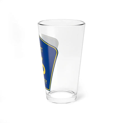Dewitt County 16 (Illinois) (Road Sign) Pint Glss 16oz - Go Mug Yourself