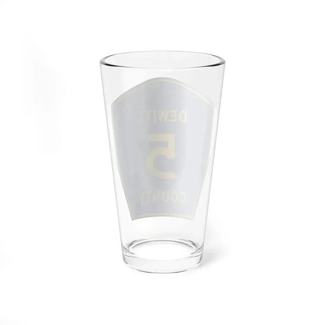 Dewitt County 5 (Illinois) (Road Sign) Pint Glass 16oz - Go Mug Yourself