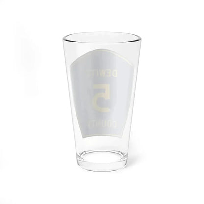 Dewitt County 5 (Illinois) (Road Sign) Pint Glass 16oz - Go Mug Yourself
