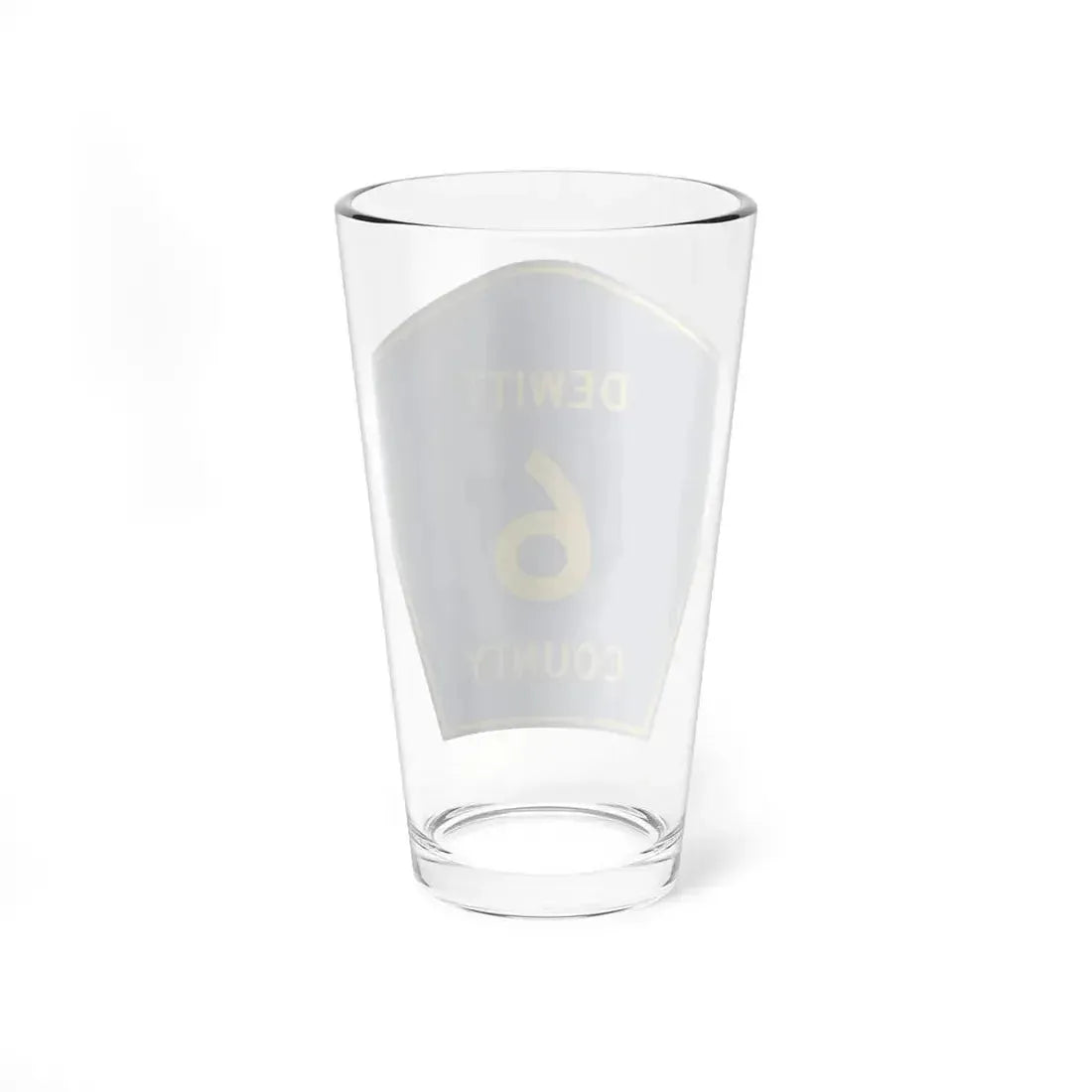 Dewitt County 6 (Illinois) (Road Sign) Pint Glass 16oz - Go Mug Yourself