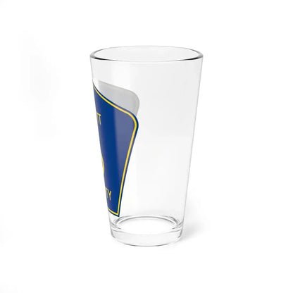 Dewitt County 6 (Illinois) (Road Sign) Pint Glss 16oz - Go Mug Yourself