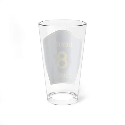 Dewitt County 8 (Illinois) (Road Sign) Pint Glass 16oz - Go Mug Yourself