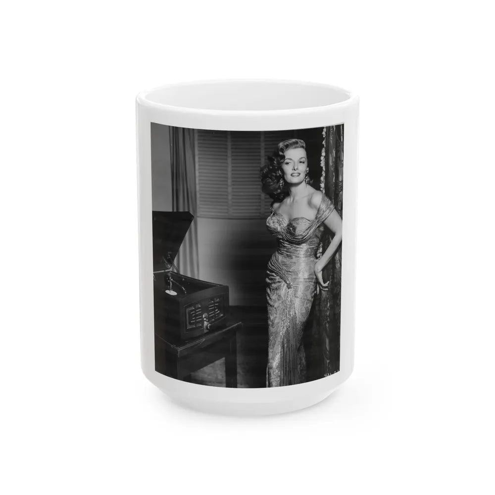 Jane Russell #237 (Vintage Female Icon) White Coffee Mug-15oz-Go Mug Yourself