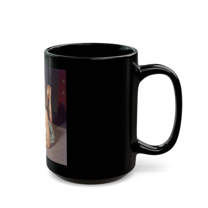 Julie Newmar #638 (Vintage Female Icon) Black Coffee Mug-Go Mug Yourself