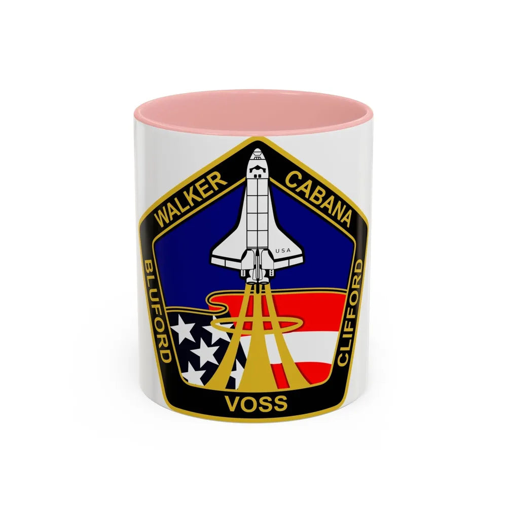 STS 53 (NASA) Accent Coffee Mug-11oz-Pink-Go Mug Yourself