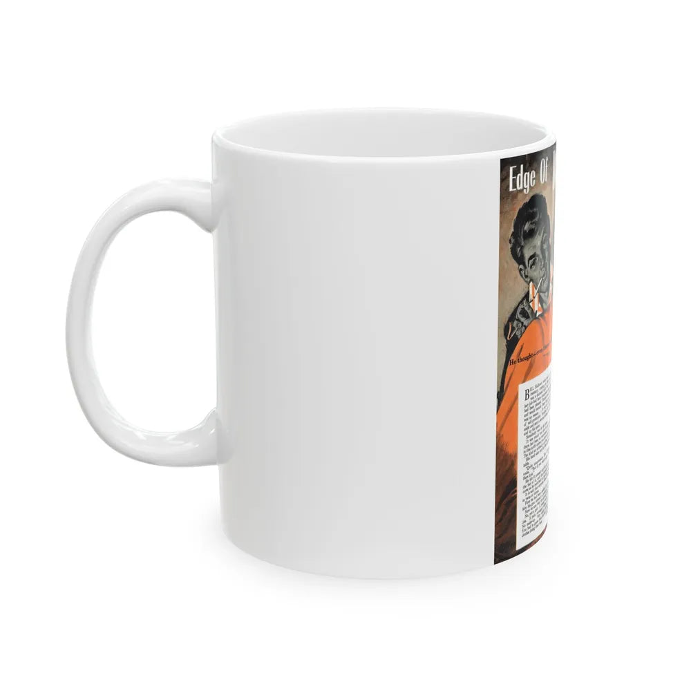 Edge Of Doom by Louis De Wohl, 1950 - White Coffee Mug-Go Mug Yourself