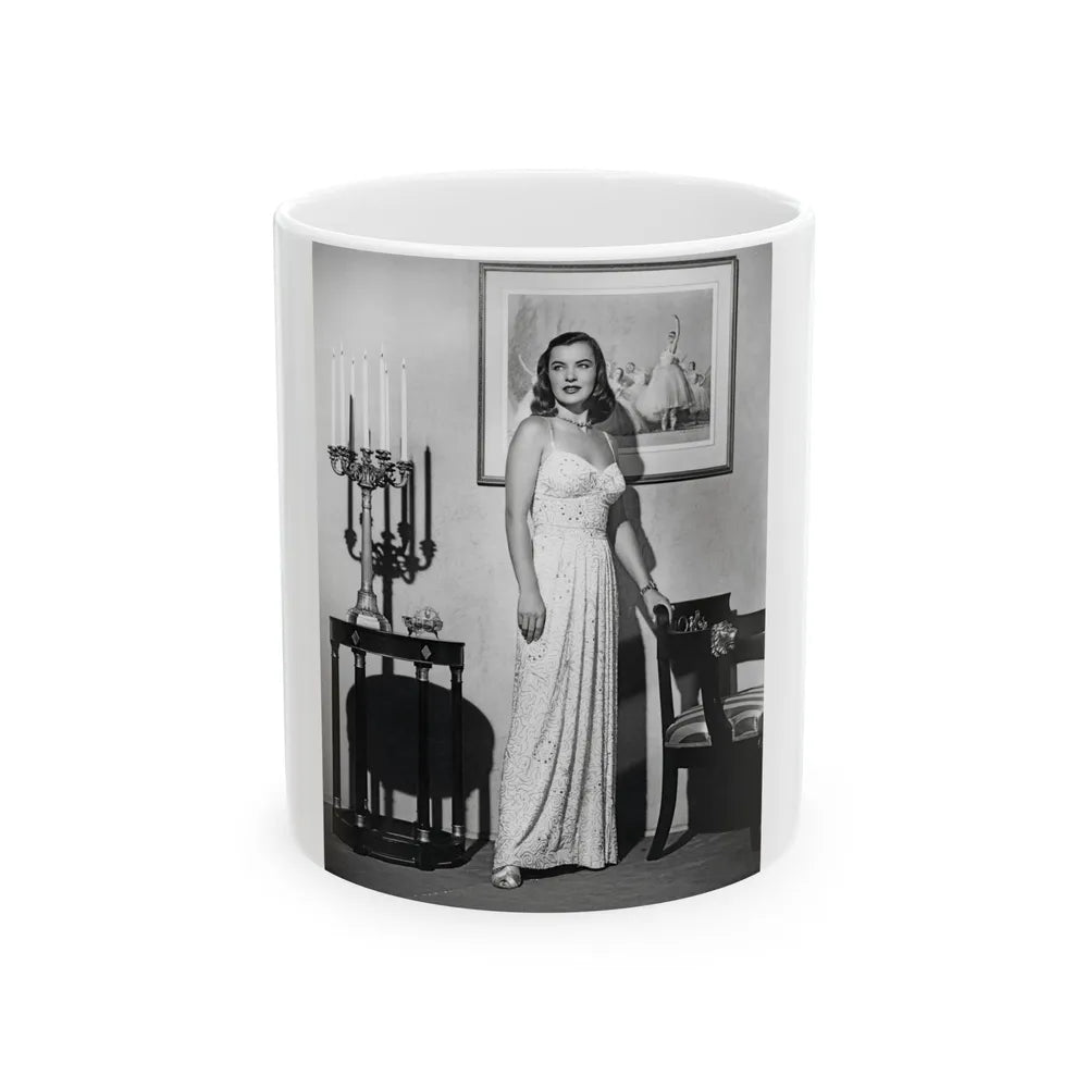 Ella Raines #175 (Vintage Female Icon) White Coffee Mug-11oz-Go Mug Yourself