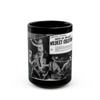 Boss of Brazil's Wildest Goldtown, For Men Only, June 1965 - Black Coffee Mug-15oz-Go Mug Yourself