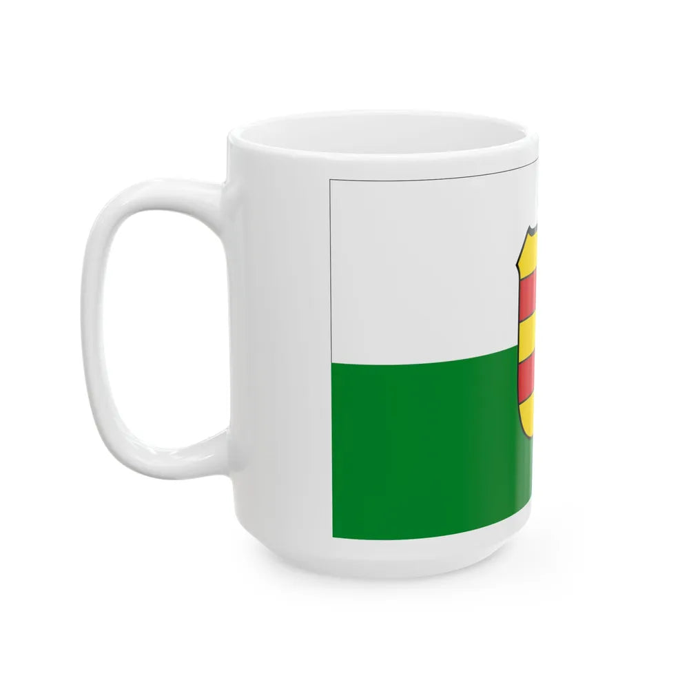 Flag of Wesermarsch Germany - White Coffee Mug-Go Mug Yourself