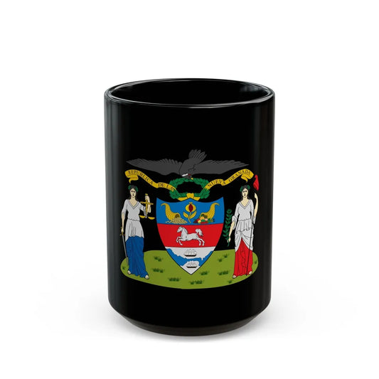 Coat of arms of New Granada (proposal) - Black Coffee Mug-15oz-Go Mug Yourself