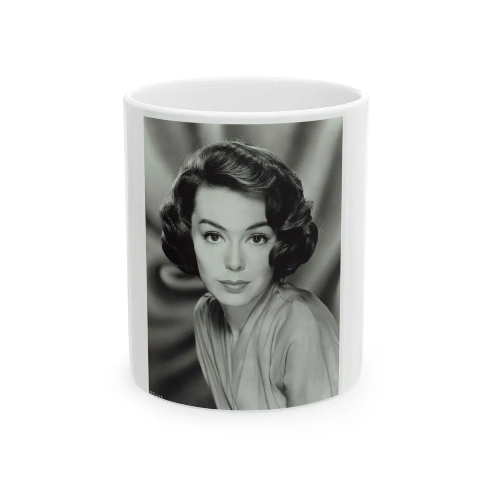 Barbara Rush #160 (Vintage Female Icon) White Coffee Mug-11oz-Go Mug Yourself